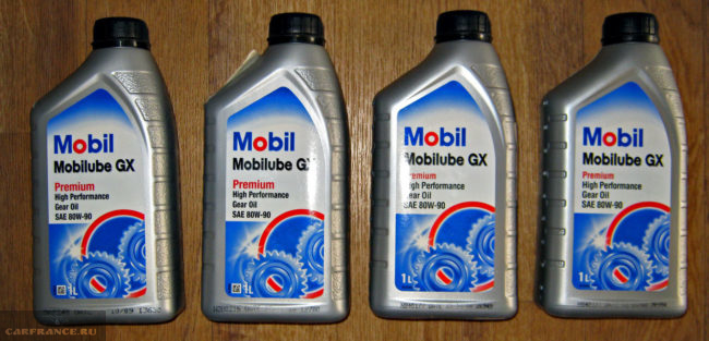 Трансмиссионное масло Mobil Mobilube GX 80W90 GL4