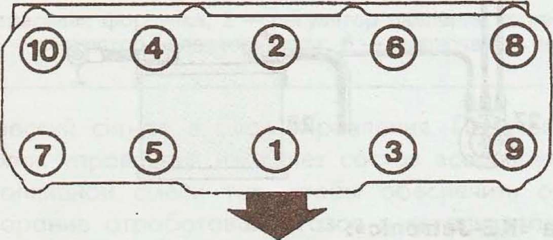 Схема протяжки головки ваз 2107