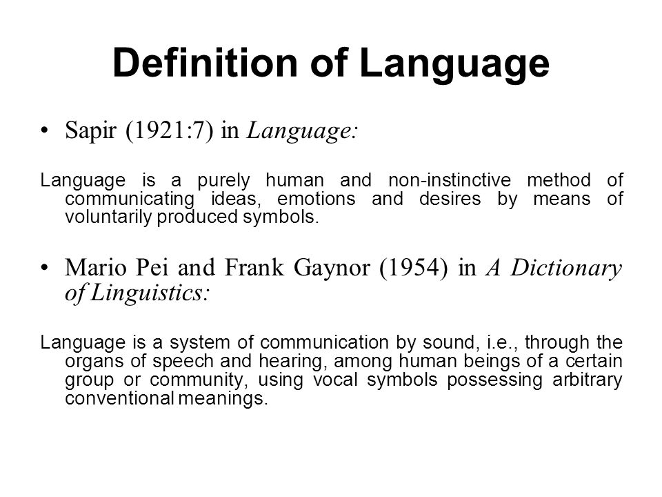 Language means. Language Definition.